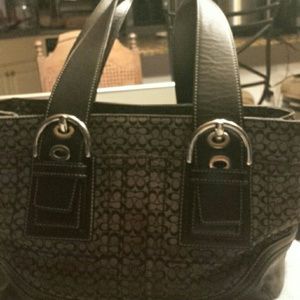 Coach signature satchel bag